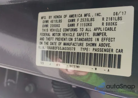 2018 Acura Tlx Tech Pkg from USA, damaged, VIN 19UUB2F50JA006579